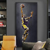 Pintura Vintage De Kobe Bryant