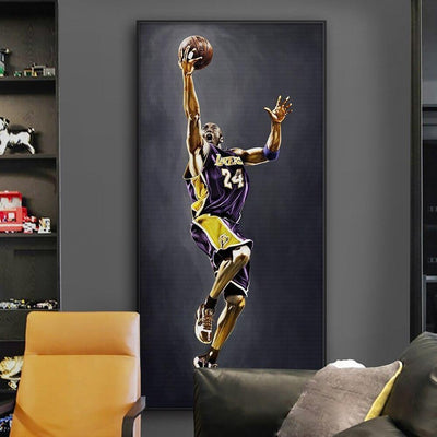 Pintura Vintage De Kobe Bryant