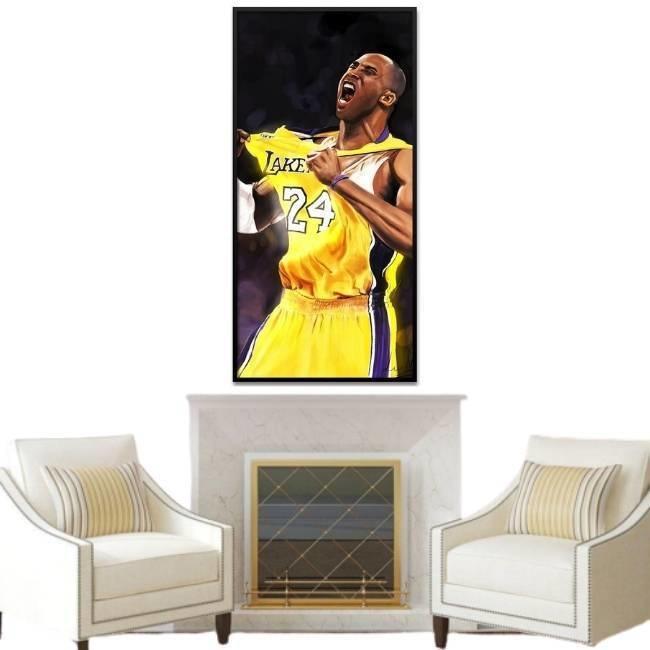 Pintura Vintage De Kobe Bryant