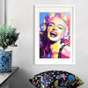 Pintura Colorida Vintage De Marilyn Monroe