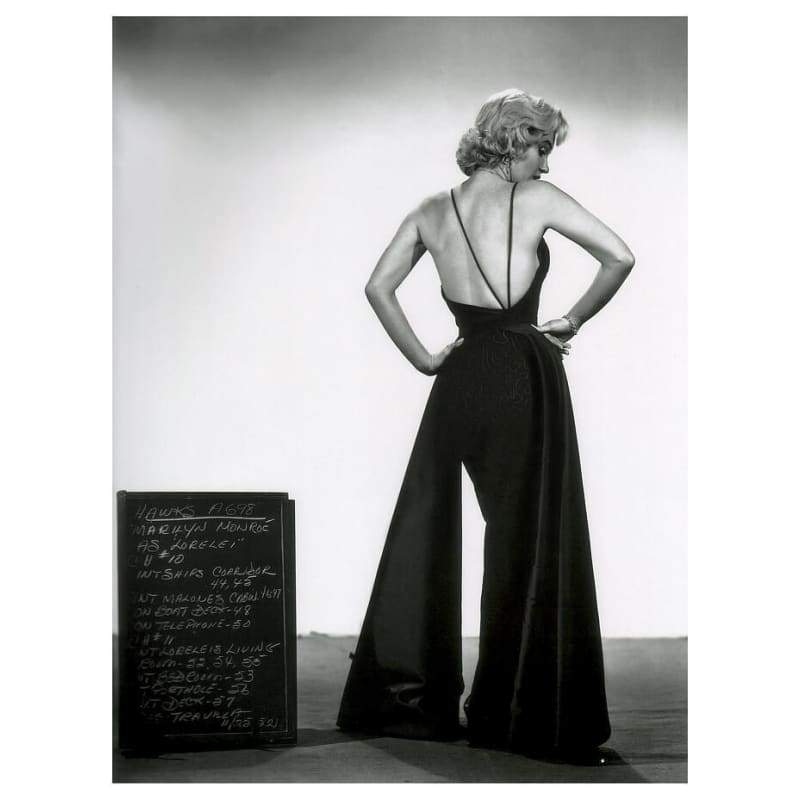 Pintura Vintage Em Preto E Branco De Marilyn Monroe