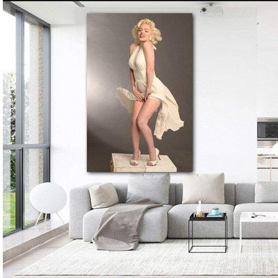 Pintura Vintage De Arte Pop De Marilyn Monroe