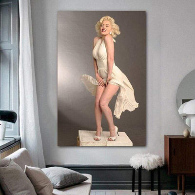 Pintura Vintage De Arte Pop De Marilyn Monroe
