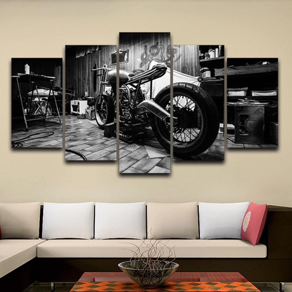 Pintura De Motocicleta De Metal Vintage