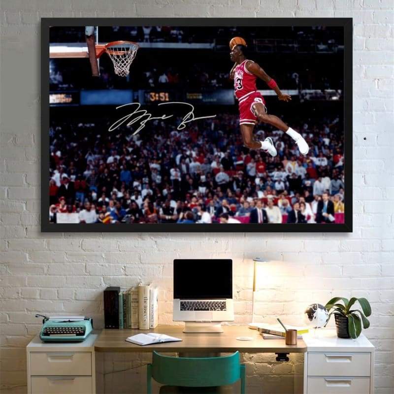 Pintura Vintage De Michael Jordan