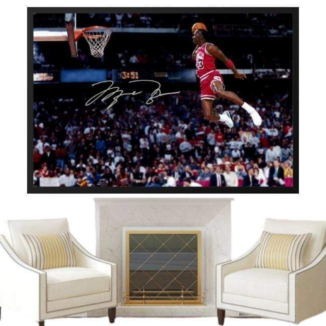 Pintura Vintage De Michael Jordan