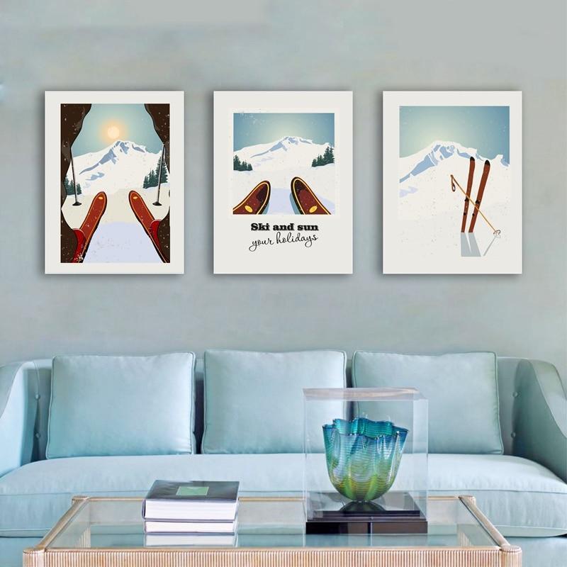 Pintura Vintage De Montanha