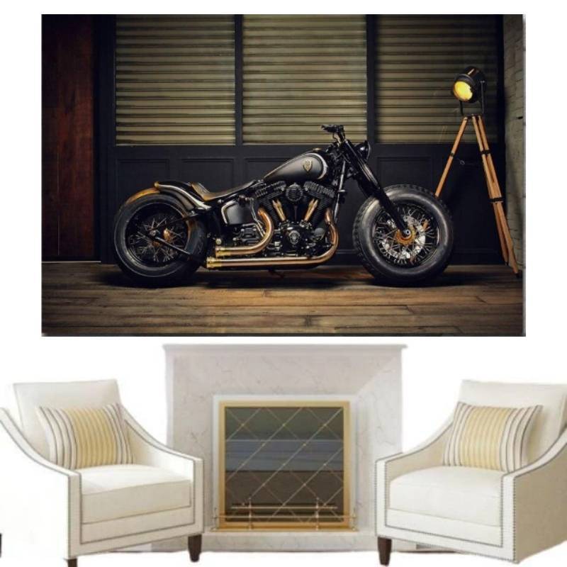 Pintura De Motocicleta Vintage