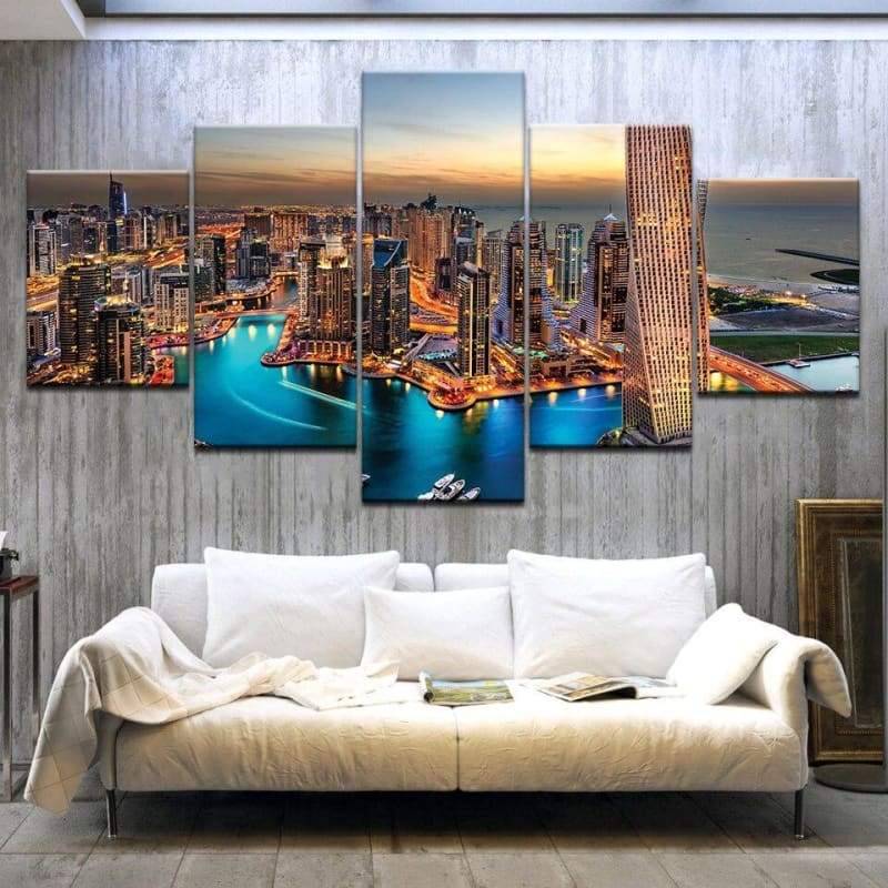 Mesa Vintage Com Vários Painéis De Nova York