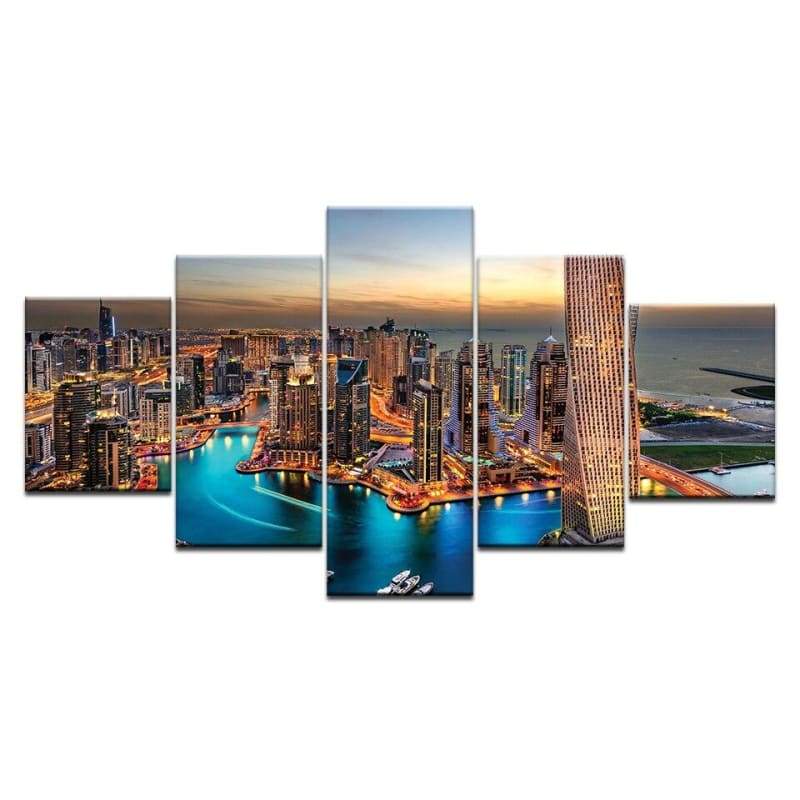 Mesa Vintage Com Vários Painéis De Nova York