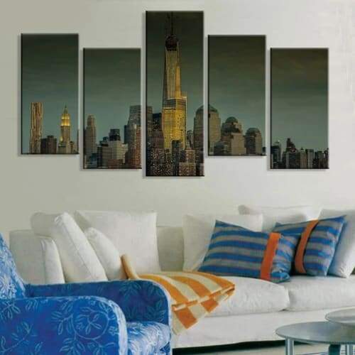 Pintura Longa Vintage De Nova York