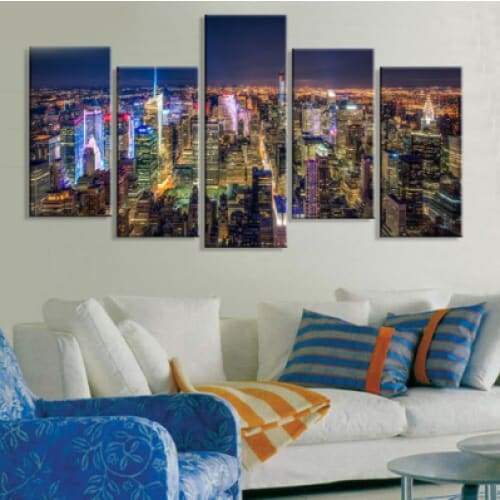 Pintura Longa Vintage De Nova York