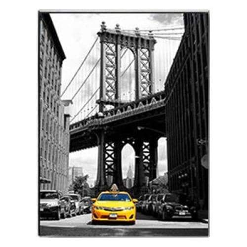 Pintura Amarela Vintage De Nova York