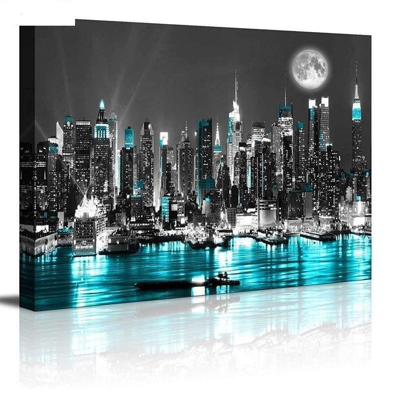 Pintura Vintage Brilhante De Nova York