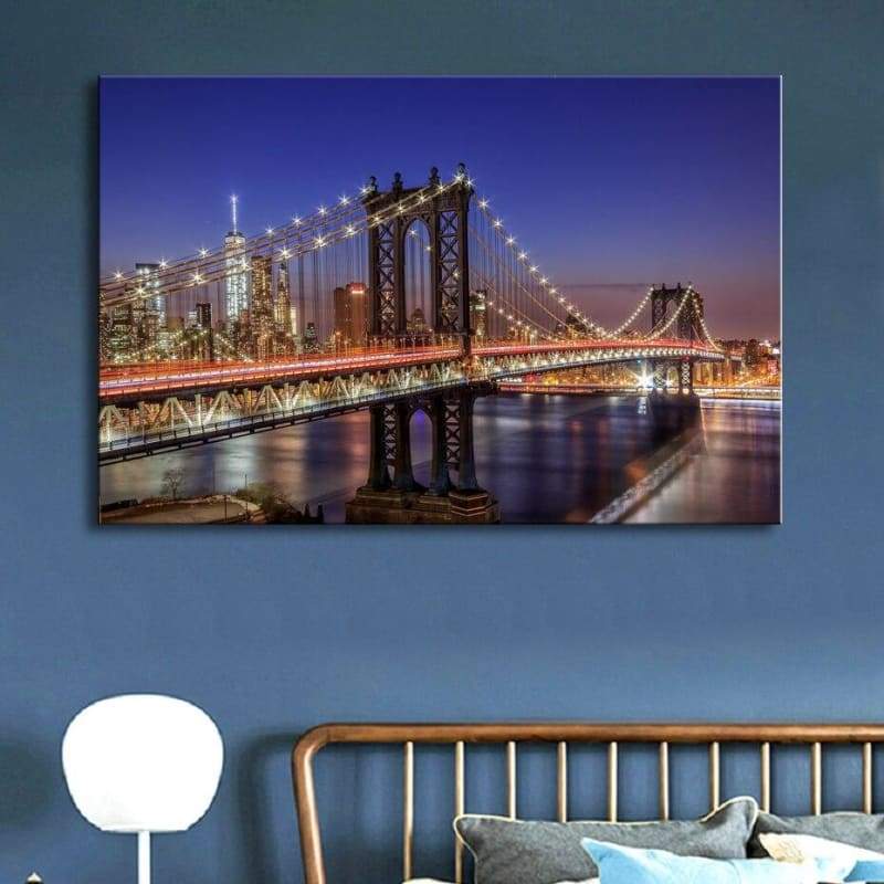 Pintura Vintage Em Relevo De Nova York