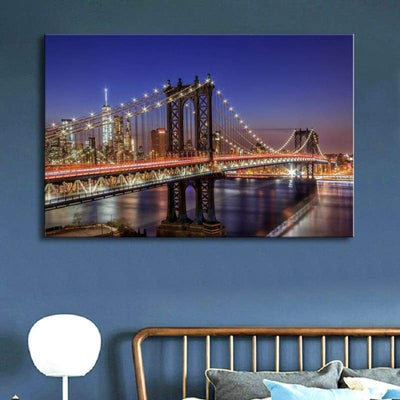 Pintura Vintage Em Relevo De Nova York