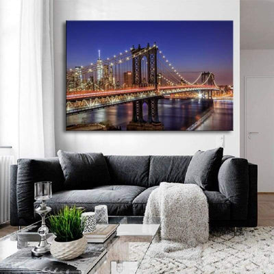 Pintura Vintage Em Relevo De Nova York