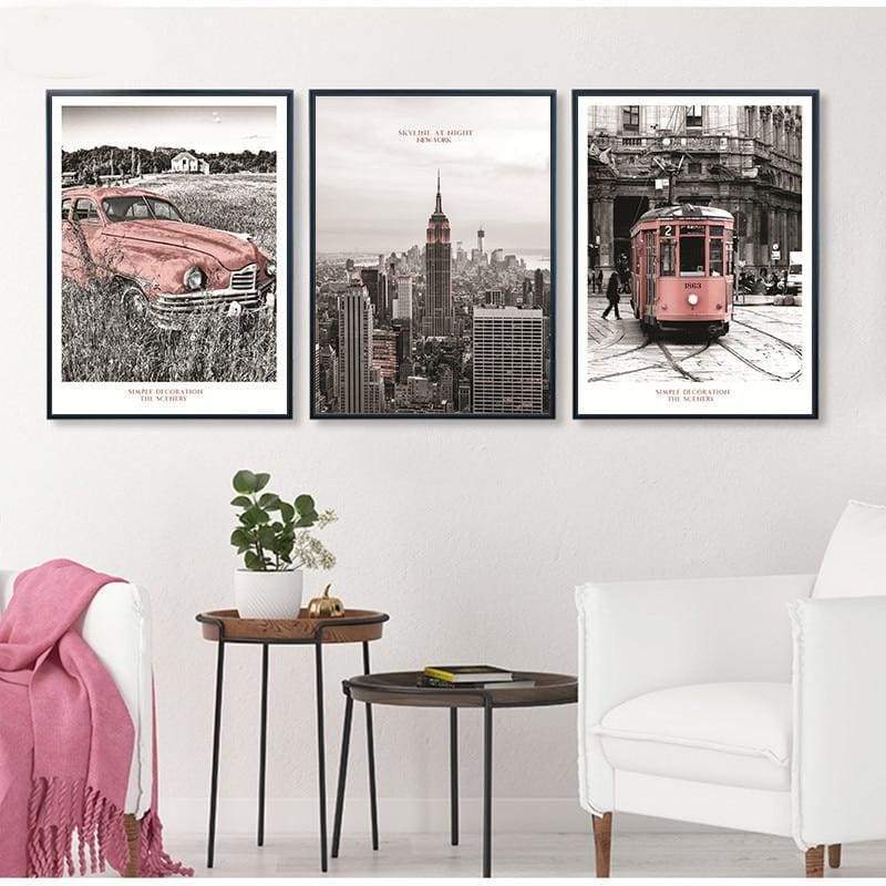 Pintura Vintage De Rosas De Nova York