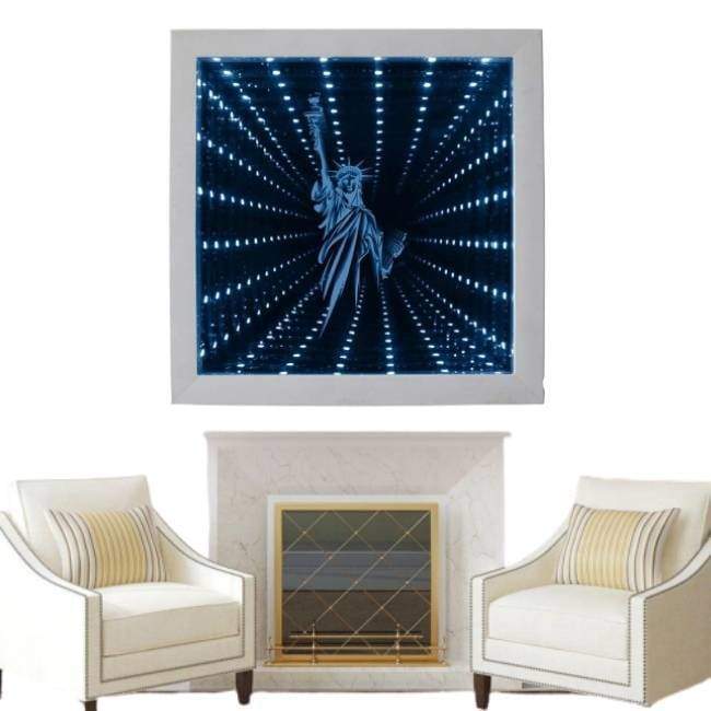 Mesa De Vidro Vintage De Nova York