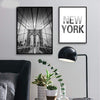 Pintura Vintage Nova York Manhattan Bridge