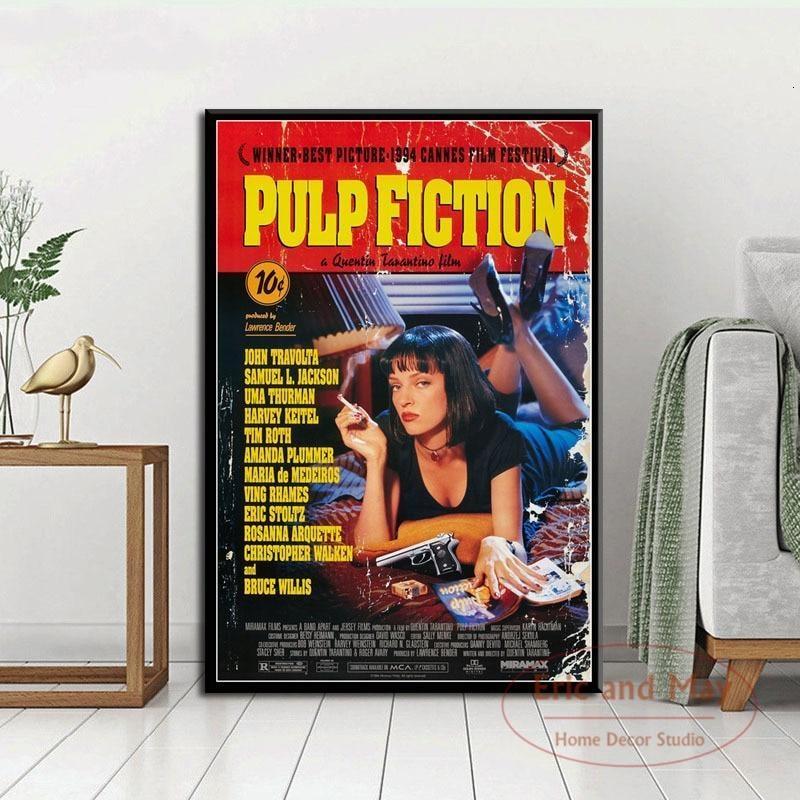 Pulp Fiction Pintura Vintage