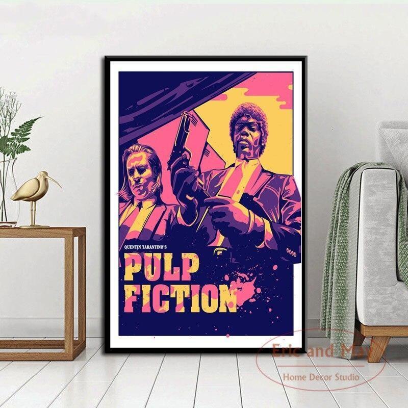 Pulp Fiction Pintura Vintage