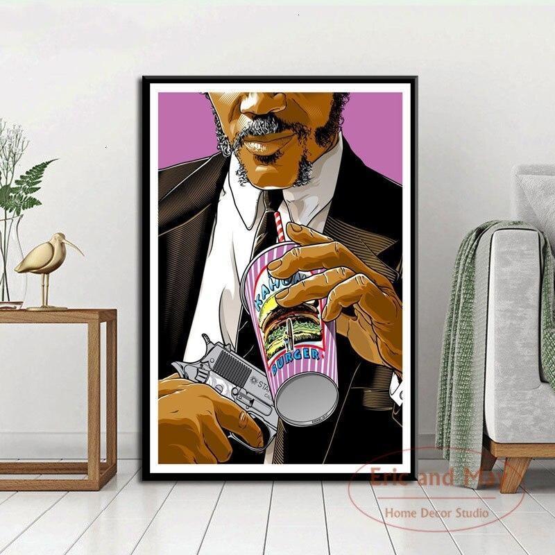 Pulp Fiction Pintura Vintage