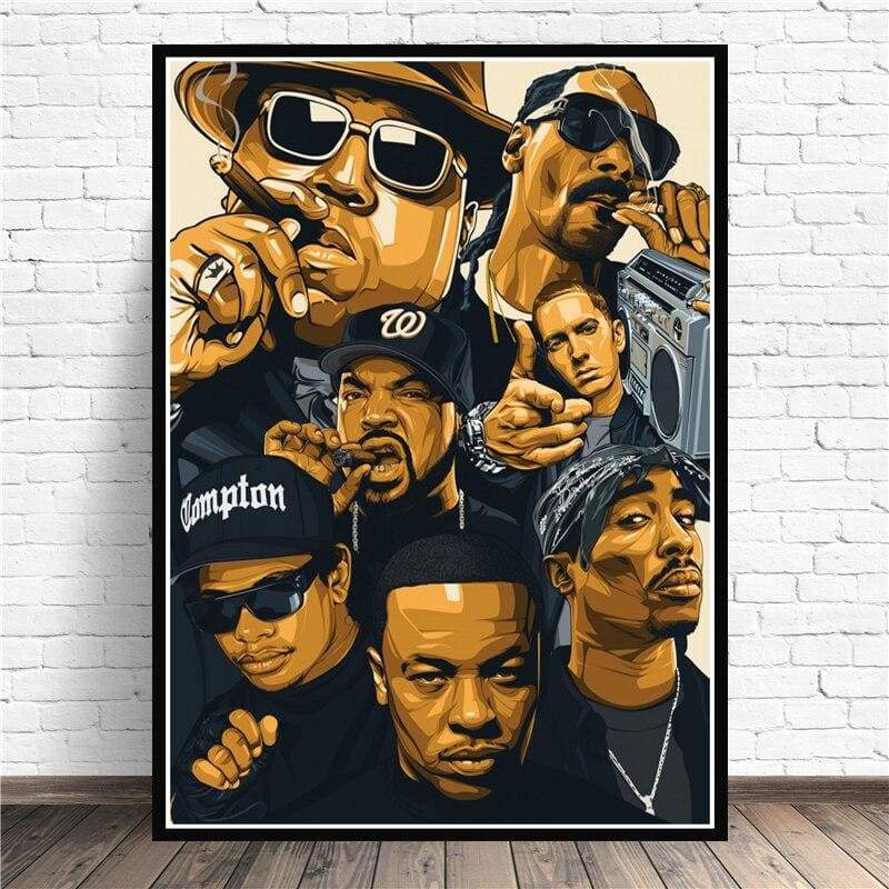 Pintura De Rap Vintage Dos Eua