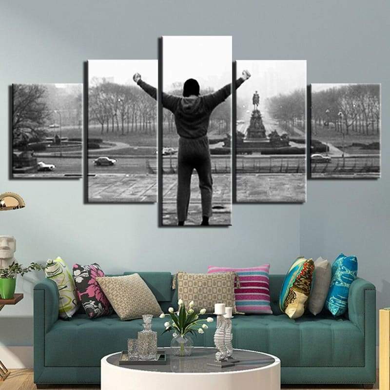 Pintura Vintage De Rocky Balboa