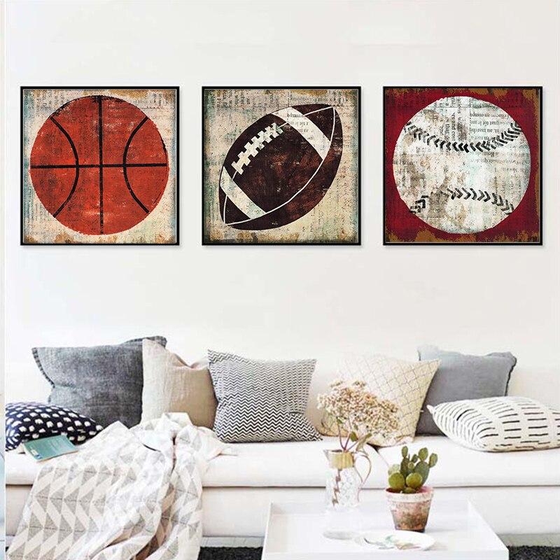 Pintura Vintage De Rúgbi