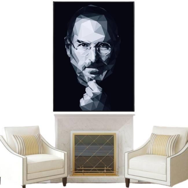 Pintura Vintage De Steve Jobs