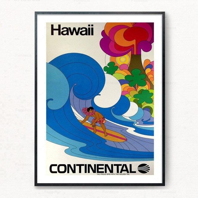 Pintura De Surfe Vintage