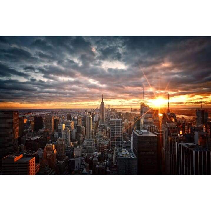 Pintura Em Tela Vintage Nova York