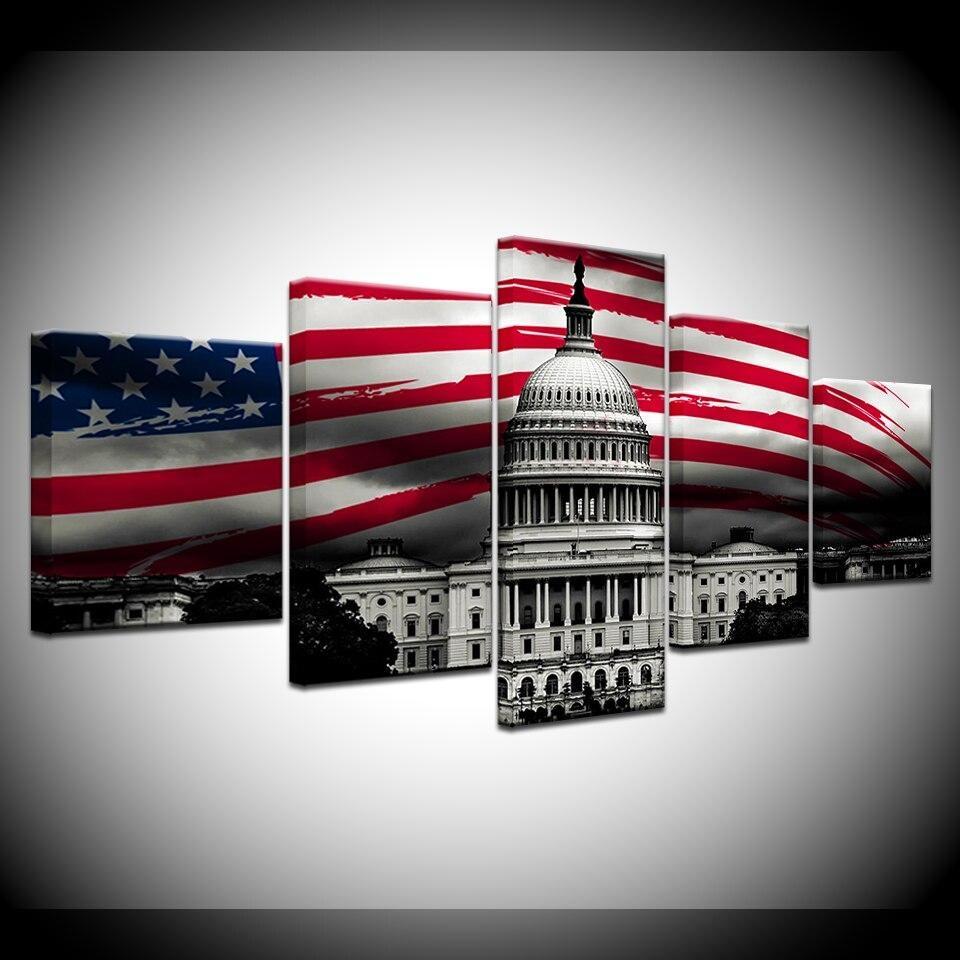 Pintura Vintage Dos Eua