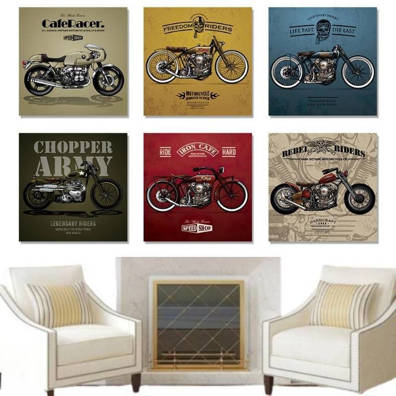 Pintura De Motocicleta Vintage