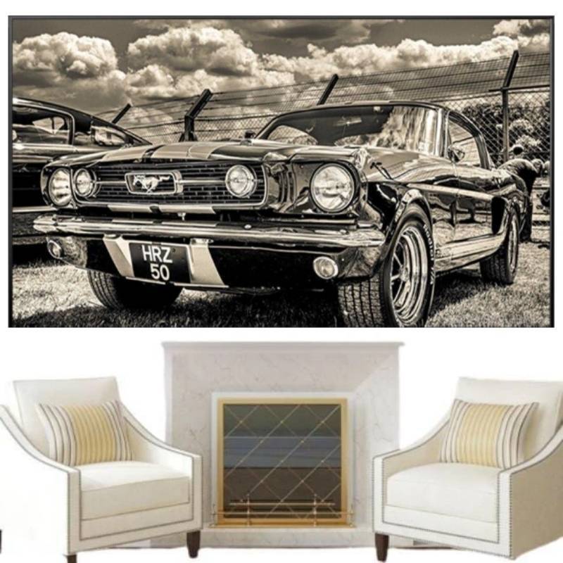 Pintura Vintage De Sala De Estar