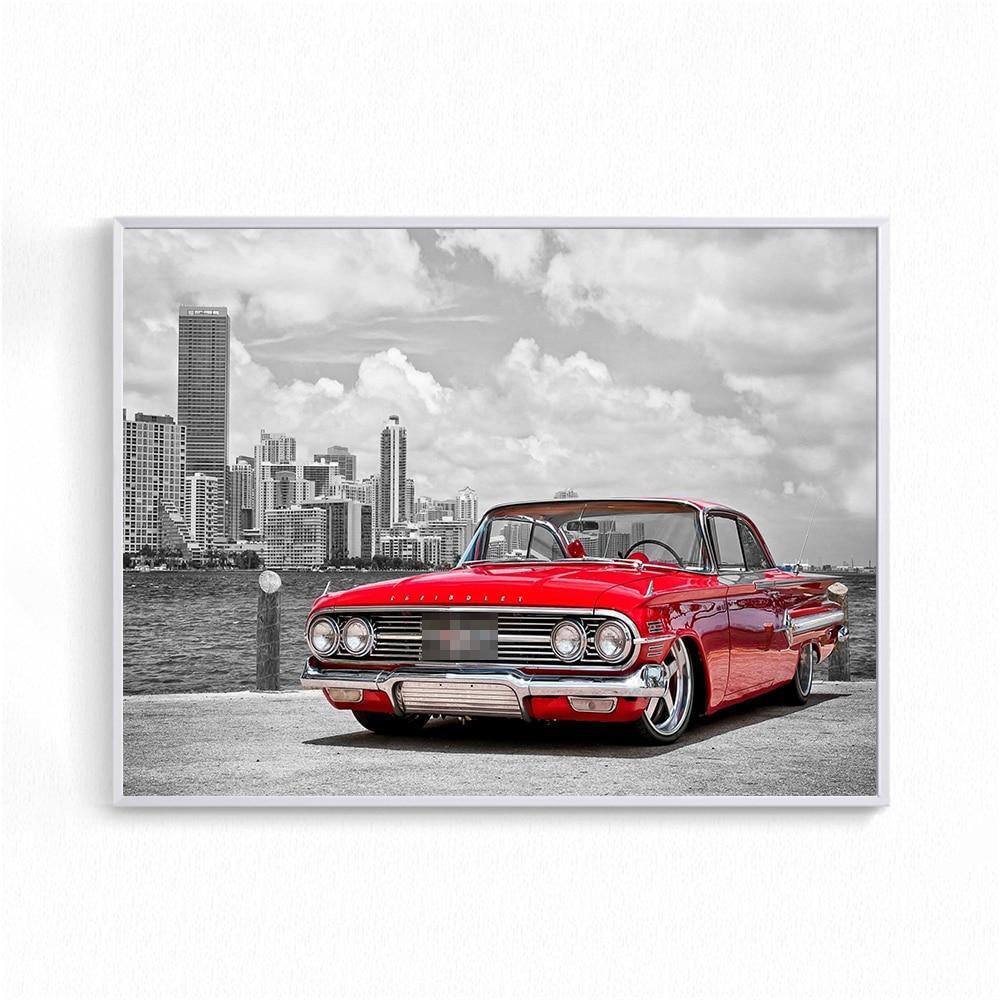 Carro Antigo Com Pintura Vintage