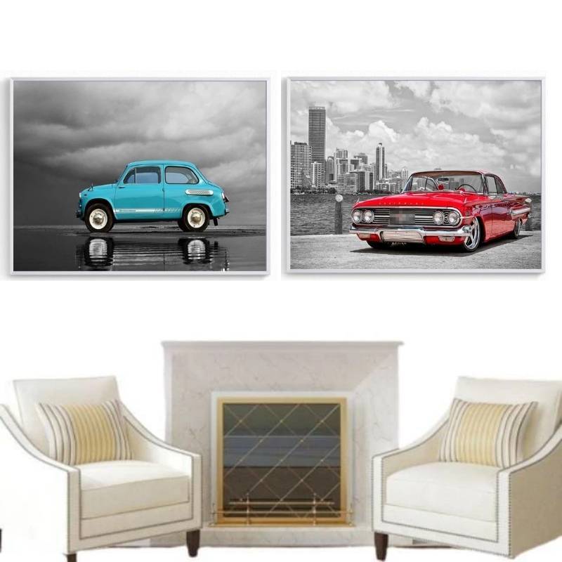 Carro Antigo Com Pintura Vintage