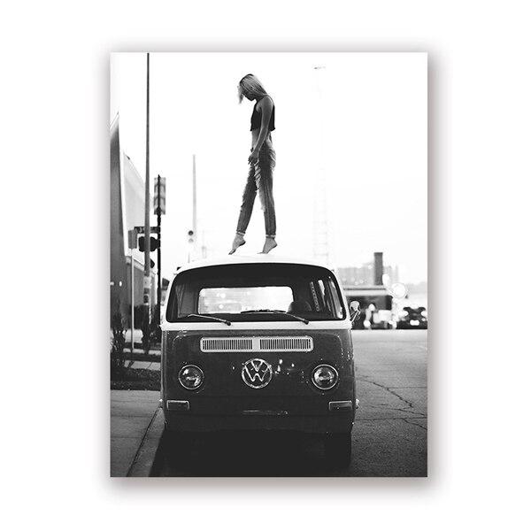 Pintura De Carros Antigos Em Preto E Branco