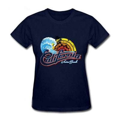 Camiseta Feminina Vintage Da Califórnia