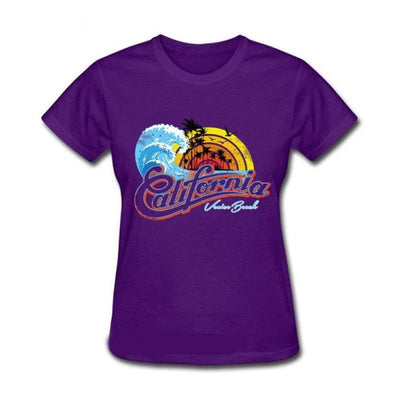 Camiseta Feminina Vintage Da Califórnia