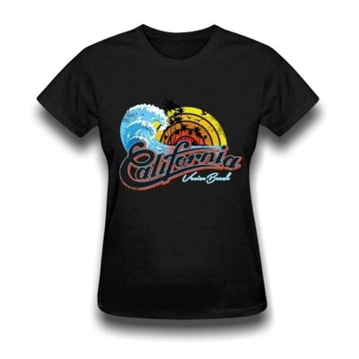 Camiseta Feminina Vintage Da Califórnia