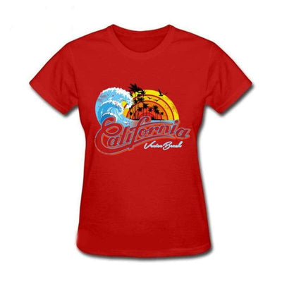 Camiseta Feminina Vintage Da Califórnia