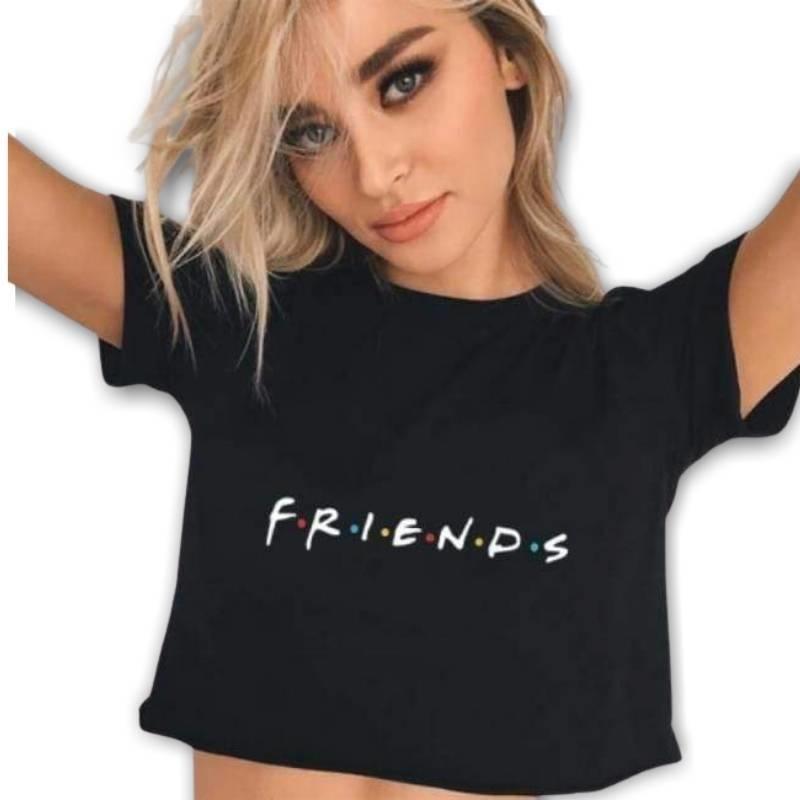 Camiseta Vintage Friends Para Meninas