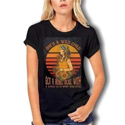 Camiseta Feminina Vintage Hippie