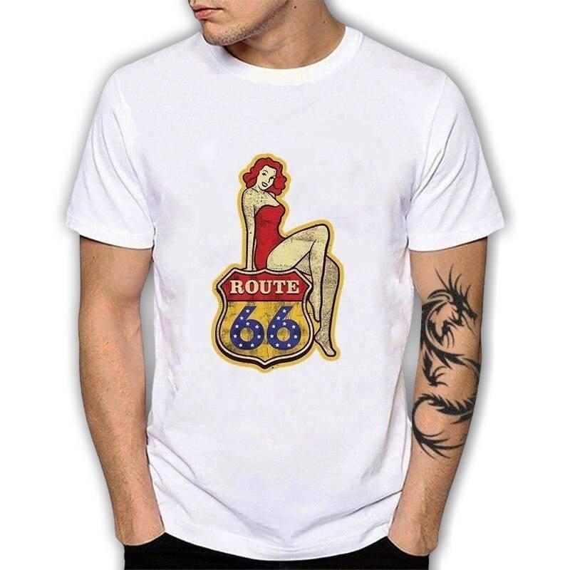 Camiseta Vintage Feminina Route 66