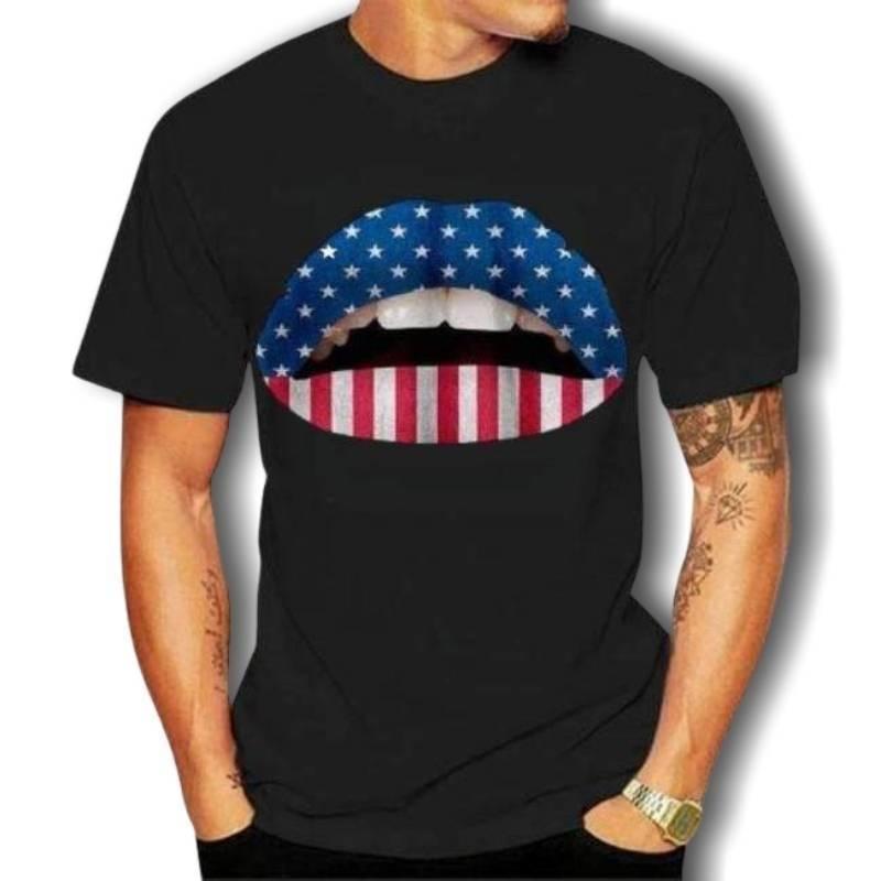 Camiseta Estilo Americano Vintage