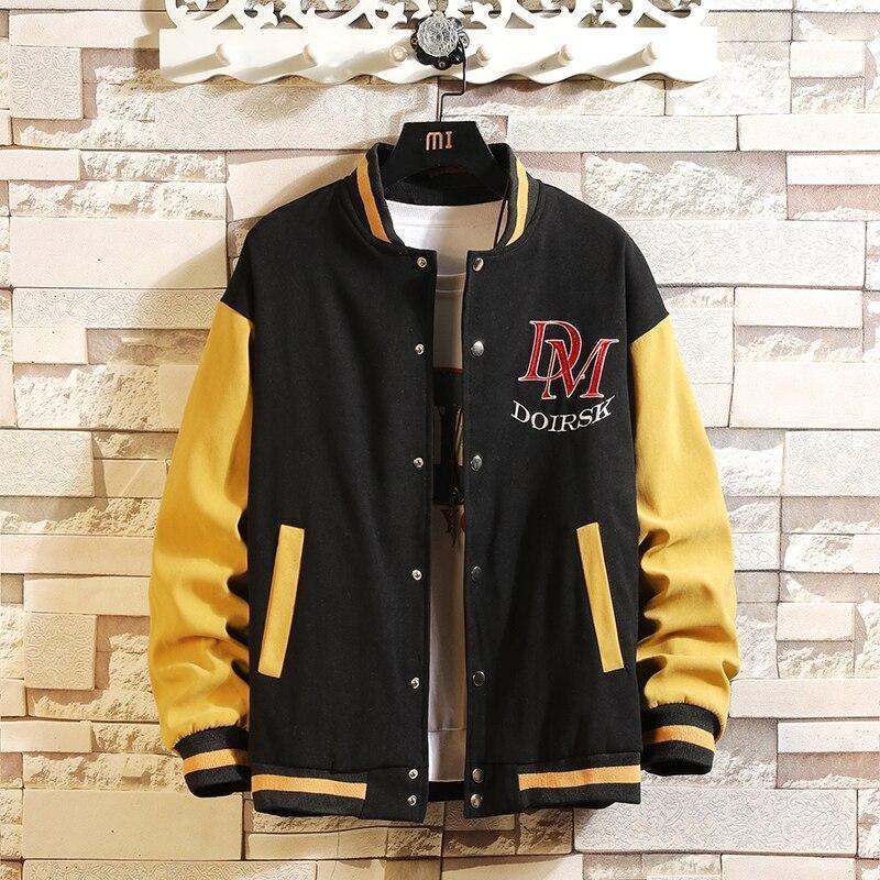 Jaqueta De Beisebol Masculina Vintage