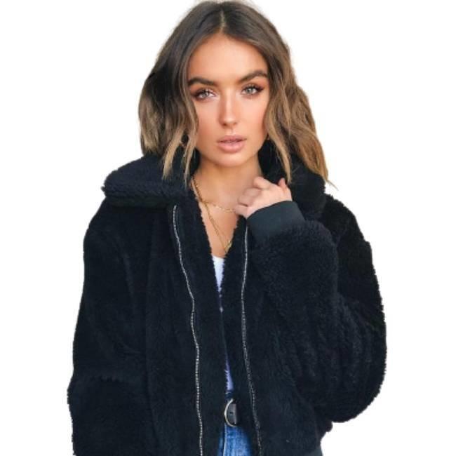 Jaqueta Teddy Feminina American College Vintage