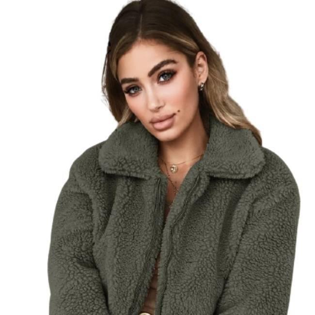 Jaqueta Teddy Feminina American College Vintage